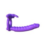 Picture of C-RINGZ SILICONE DOUBLE PENETRATOR RABBIT PURPLE