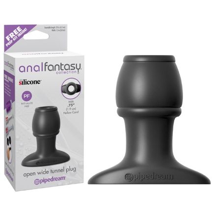 best female lubrication You2Toys Lust Tunnel Plug Medium Anal Plug Medium Medium Black 10cm main image 1