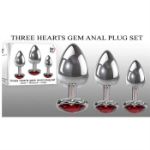 Picture of THREE HEARTS GEM ANAL PLUG SET