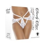 Picture of BUTTERFLY STRAP LACE THONG PANTY, WHITE