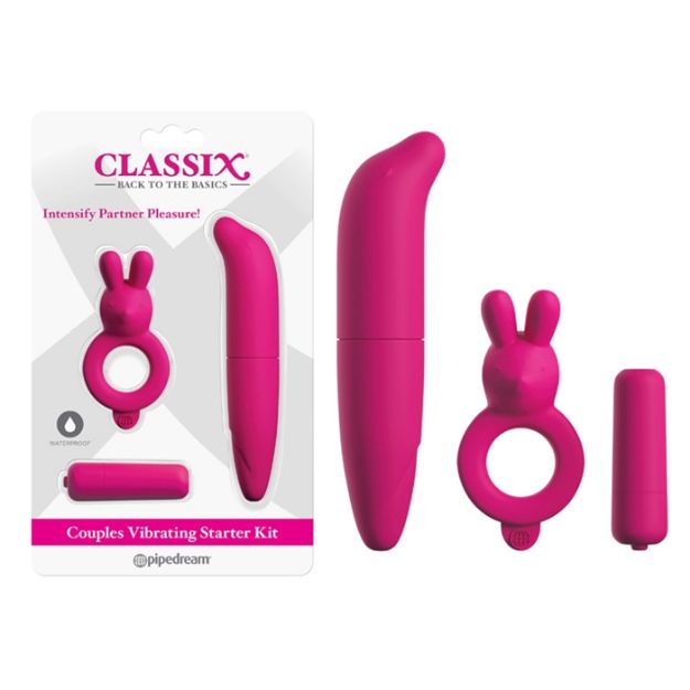 Picture of Classix   Couples Vibrating Starter Kit   Pink