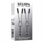 Picture of Beaded Nipple Clamps - Black Chrome