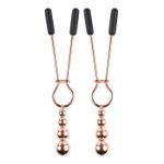 Picture of Beaded Nipple Clamps - Rose Gold