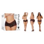 Picture of Open Lace Boy Shorts - Plus Size