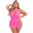 Picture of PINK LIPSTICK BACK 2 BASIXXX HI-NECK DRESS PINK - QS