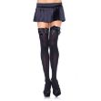 Picture of LEG AVENUE SPANDEX SHEER THIGH HIGHS/SATIN BOW BLACK - Q/S
