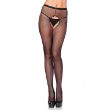 Picture of LEG AVENUE FISHNET CROTCHLESS TIGHTS BLACK - O/S