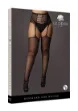 Picture of LE DESIR HIGH WAISTED GARTERBELT STOCKINGS - BLACK Q/S
