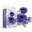 Picture of NIXIE METAL BUTT PLUG & FURRY CUFF SET - PURPLE
