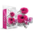 Picture of NIXIE METAL BUTT PLUF & FURRY CUFF SET - PINK