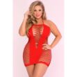 Picture of PINK LIPSTICK V PLUNGE DRESS - RED Q/S