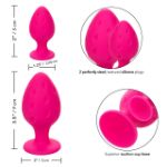 Picture of Cheeky Textured Butt Plug Set Pink