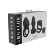 Picture of LOVELINE - PLEASURE KIT + 3 INTERCHANGEABLE SLEEVES & VIBRATING BULLET - BLACK