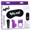 Picture of BANG! Couple's Kit with RC Bullet, Blindfold, Cock Ring & Finger Vibe - Purple