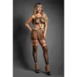 Picture of Fantasy Lingerie Sheer Unholy Strappy Gothic Cross Knit Footless Bodystocking Dress O/S