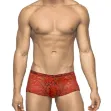 Picture of MALE POWER STRETCH LACE MINI SHORT RED - Medium