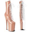 Picture of CRUELLA DEVILLE SPLIT STILETTO BOOT - BLUSH/WHITE