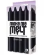 Picture of Make Me Melt Sensual Drip Candles 4pk Black