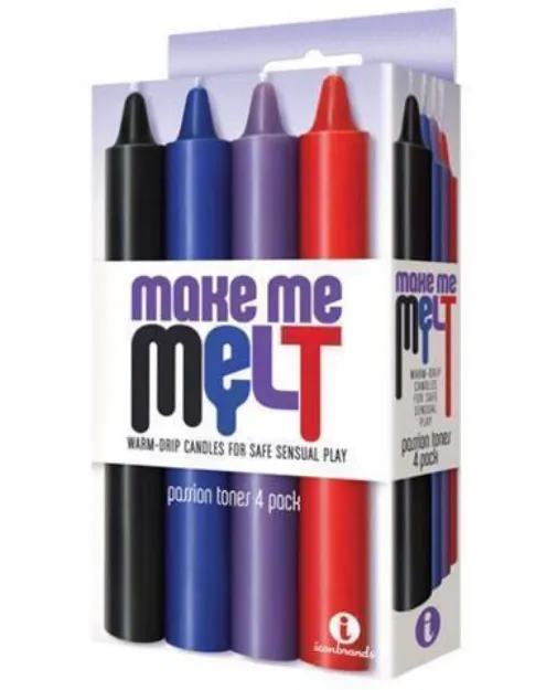 Picture of Make Me Melt Sensual Drip Candles 4 pk Passion Tones