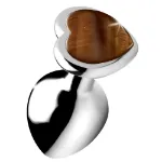 Picture of BOOTY SPARKS GEMSTONES Tiger Eye Heart Medium Anal Plug