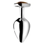 Picture of BOOTY SPARKS GEMSTONES Tiger Eye Heart Medium Anal Plug