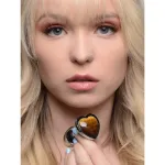 Picture of BOOTY SPARKS GEMSTONES Tiger Eye Heart Medium Anal Plug