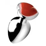 Picture of BOOTY SPARKS GEMSTONES RED JASPER HEART PLUG - SMALL