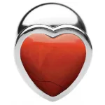 Picture of BOOTY SPARKS GEMSTONES RED JASPER HEART PLUG - SMALL
