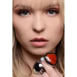 Picture of BOOTY SPARKS GEMSTONES RED JASPER HEART PLUG - SMALL