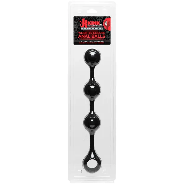 Picture of Kink - Weighted Silicone Anal Balls Black