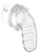 Picture of SHOTS - MANCAGE - MODEL 12 - CHASTITY - 5.5" - COCK CAGE & PLUG - TRANSPARENT