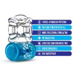 Picture of PLAY WITH ME - RECHARGEABLE VIBRATING PENIS RING BLUE