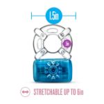 Picture of PLAY WITH ME - RECHARGEABLE VIBRATING PENIS RING BLUE