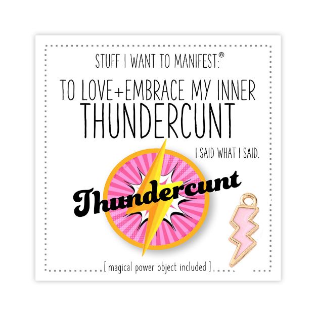 Picture of Warm Human -Mini Card Thundercunt & Charm