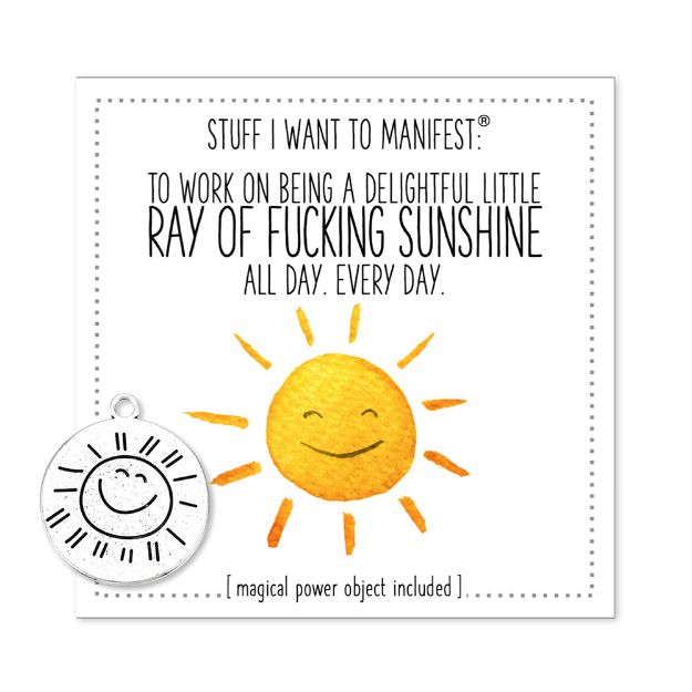 Picture of Warm Human -MINI CARD RAY OF SUNSHINE& Charm