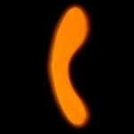 Picture of THE MINI SWAN WAND - ORANGE *GLOW-IN-THE-DARK*