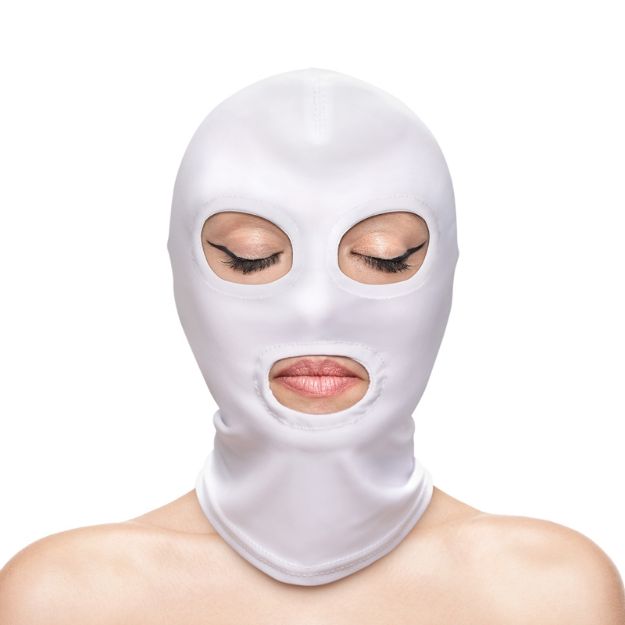Picture of FETISH & FASHION - EYES & MOUTH HOOD - WHITE