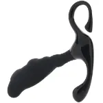 Picture of LEVELZ - Rippled with Hard Loop Silicone Prostate Massager - L - Black