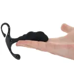 Picture of LEVELZ - Rippled with Hard Loop Silicone Prostate Massager - L - Black