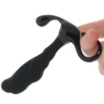 Picture of LEVELZ - Rippled with Hard Loop Silicone Prostate Massager - L - Black