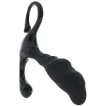 Picture of LEVELZ - Rippled with Hard Loop Silicone Prostate Massager - L - Black