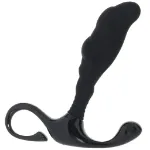 Picture of LEVELZ - Rippled with Hard Loop Silicone Prostate Massager - L - Black