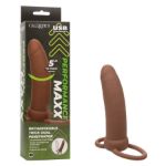 Picture of PERFORMANCE MAXX RECHARGEABLE THICK DUAL PENETRATOR 5" - BROWN