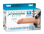 Picture of Fantasy X-Tensions Elite 5" Silicone Hollow Strap-On Dual Density - Light