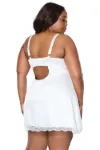 Picture of COQUETTE SATIN CHEMISE WHITE - 3XL/4XL