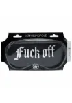 Picture of OUCH! Black Satin Printed Mask - Fuck Off