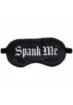 Picture of OUCH! BLACK SATIN PRINTED MASK - SPANK ME