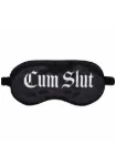 Picture of OUCH! BLACK SATIN PRINTED MASK - CUM SLUT