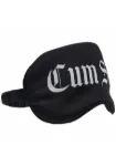Picture of OUCH! BLACK SATIN PRINTED MASK - CUM SLUT