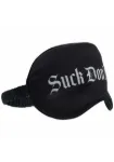 Picture of OUCH! BLACK SATIN PRINTED MASK - SUCK DON'T BITE